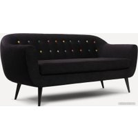 Диван Divan Роттердам-3 Velvet Black 85421 (черный)