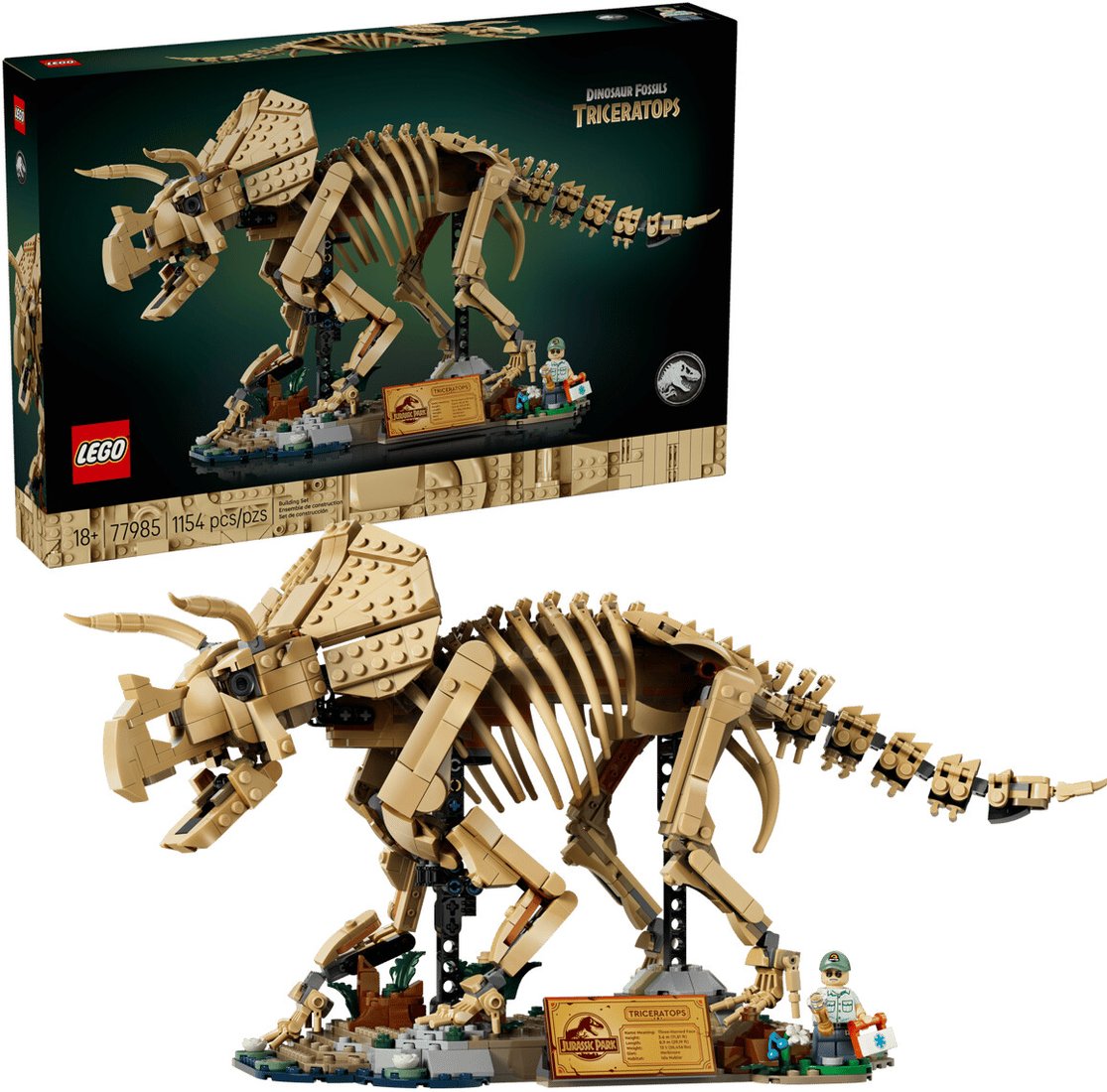 Конструктор LEGO Jurassic World 77985 Окаменелости динозавров: Трицератопс
