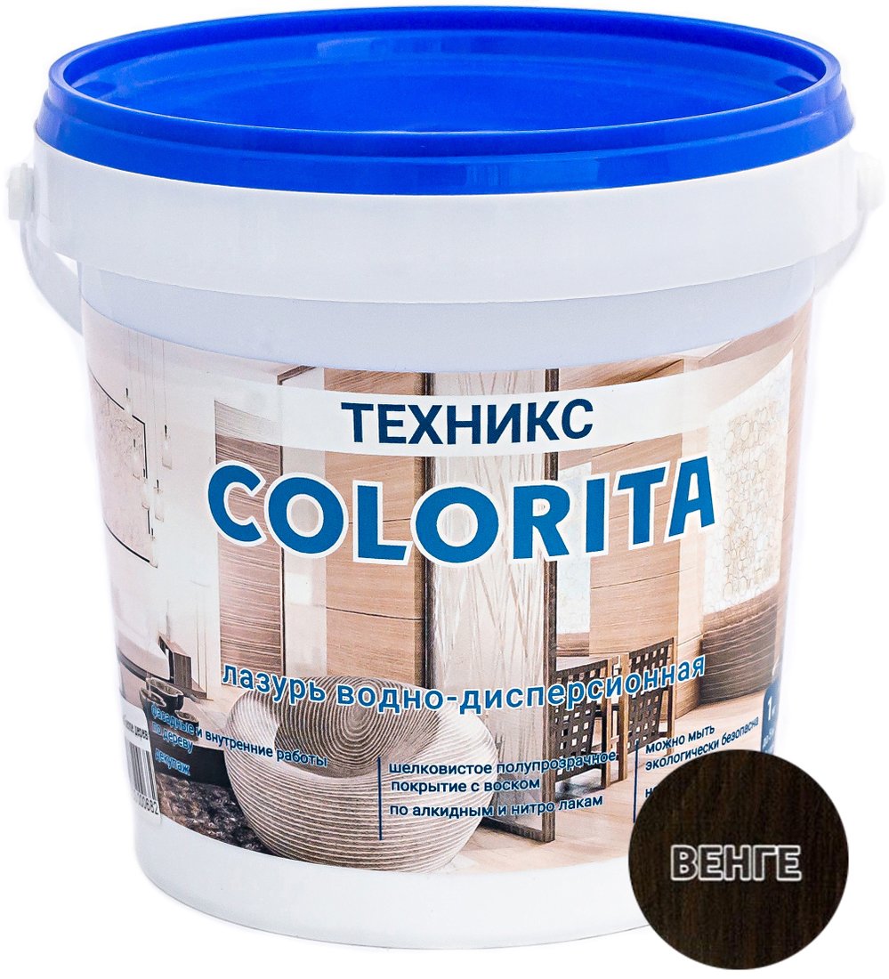 

Лазурь Техникс Colorita ВД-АК-1 1 кг (венге)