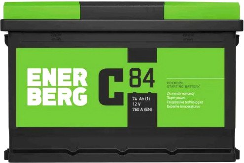 

Автомобильный аккумулятор Enerberg 6СТ-74VLR R+ (74 А·ч)