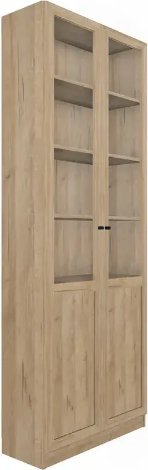Шкаф-витрина Глазов Харрис 32 двухстворчатый (дуб серый Craft)