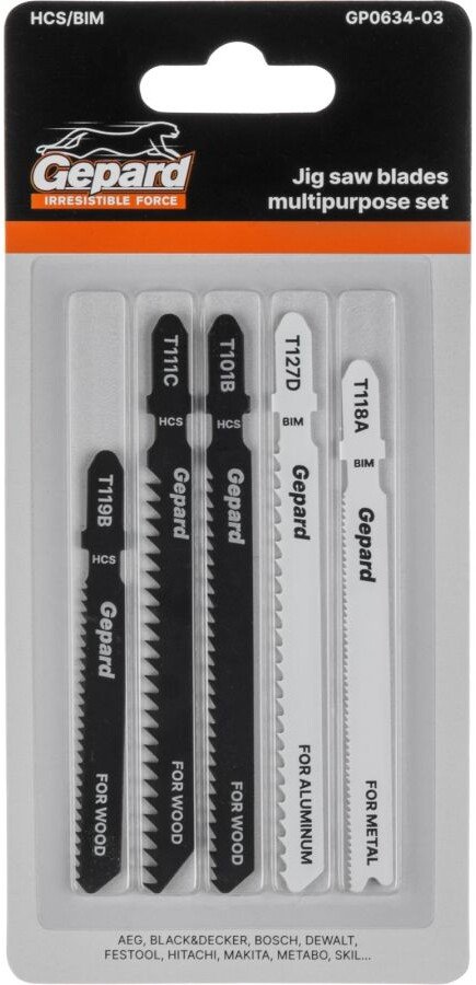 

Набор пильных полотен Gepard GP0634-03