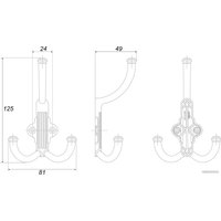 Крючок мебельный Boyard Rigata K351AC.6
