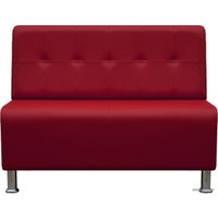 Диван Brioli РудиР двухместный (экокожа, L16 вишневый)