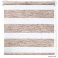 Шторы день-ночь АС МАРТ Вудэн 85x160 (бежево-серый)