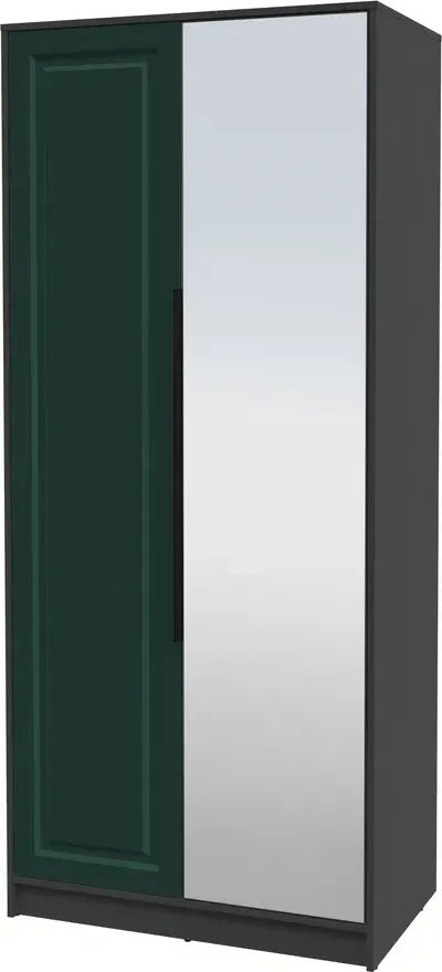 

Шкаф распашной Интерлиния Концепт КТ-Ш2з Деко (антрацит/изумруд)