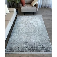 Ковер для жилой комнаты Radjab Carpet Марсель NP 425 Прямоугольник 11596RK (3x4, Grey)