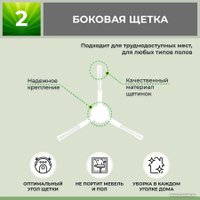 Набор аксессуаров USBTOP для Xiaomi Mi Robot Vacuum-Mop Pro (STYTJ02YM) (белые боковые щетки) 558440