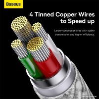 Кабель Baseus One-For-Three Fast Charging Data Cable 3.5A USB Type-A - USB Type-C/microUSB/Lightning (0.5 м, белый)