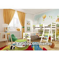 Двухъярусная кровать Мебельград Соня вариант 8 (массив сосны белый)