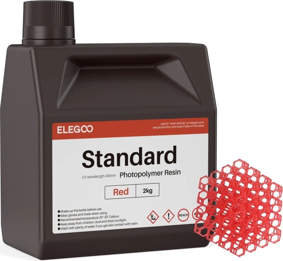 Фотополимер Elegoo Standard 2кг (красный)