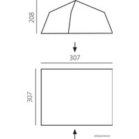 Кемпинговая палатка BTrace Rest (зеленый/серый)