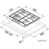 Варочная панель Franke FHTL 604 3G TC PW C