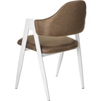 Стул с подлокотниками Mio Tesoro Луна DC-048A (коричневый/белый)