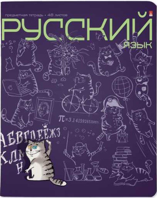 

Тетрадь предметная Альт Кот в теме. Русский язык 7-48-1214/10 (48 л)