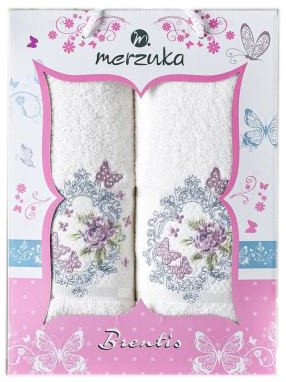 

Набор полотенец Merzuka 50x90/70х140 10675 (2 шт, кремовый)