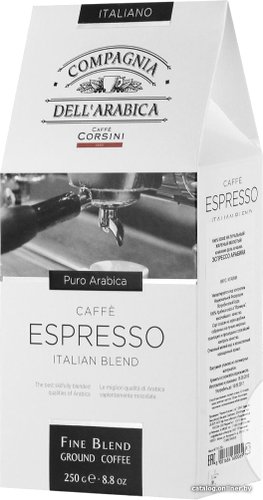 Кофе Compagnia Dell'Arabica Espresso в коробке молотый 250 г