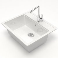 Кухонная мойка MARRBAXX Карельский камень модель 9/G31 F009G031 (белый)