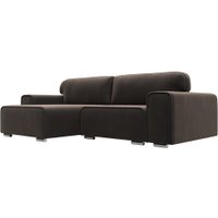 Угловой диван Лига диванов Лига-029 левый 121927L (велюр коричневый)
