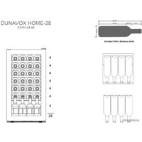 Винный шкаф Dunavox DXFH-28.88