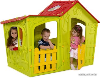Игровой домик Keter Magic Villa (зеленый/красный)