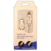Кабель M-acs Iphone 6 (smart led с индикацией)