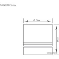 Точечный светильник Donolux Barell DL18482R9W1B Line