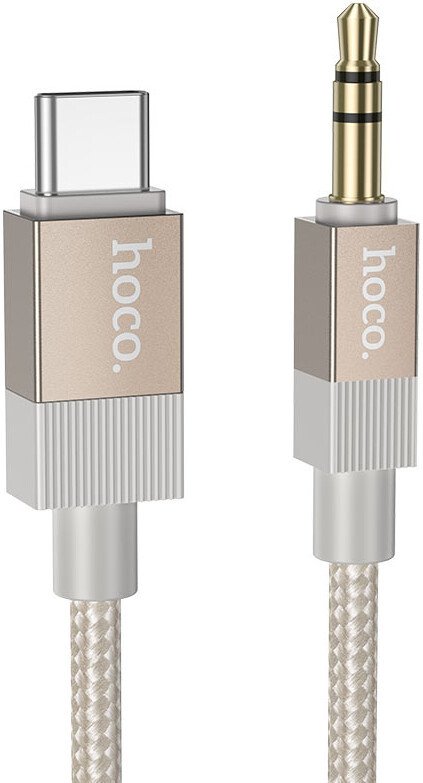 Кабель Hoco UPA32B USB Type-C - 3.5 mm Jack (1 м, золотистый)