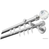 Карниз для штор Lm Decor Кристалл 19/19мм 2р (сатин, 4.0м)