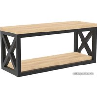 Журнальный столик TMB Loft Блум ЛДСП 1000х400х500 36 мм (дуб небраска натуральный)