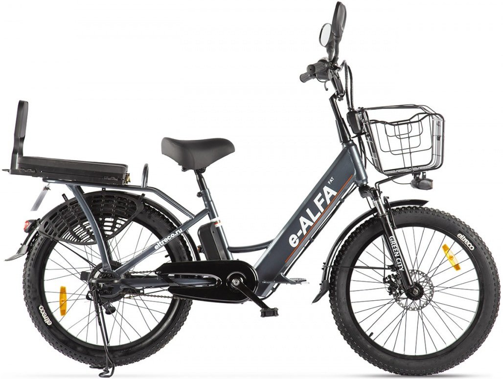 

Электровелосипед Eltreco Green City E-Alfa Fat (темно-серый)