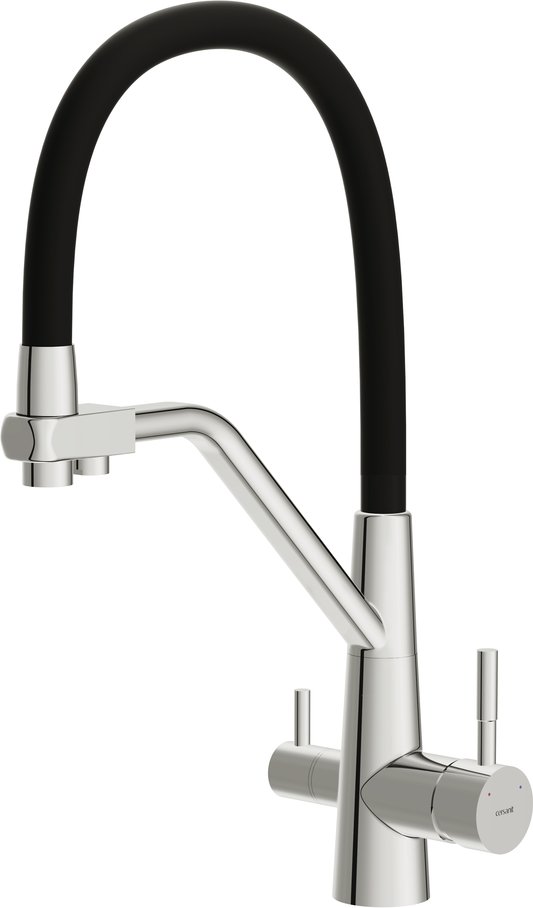 

Смеситель Cersanit Vivo однорычажный с фильтром с гибким изливом 68217 (хром)