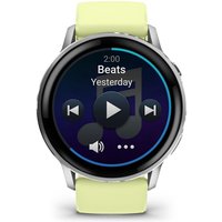 Умные часы Garmin Venu 4 45 мм (серебристый/желтый)