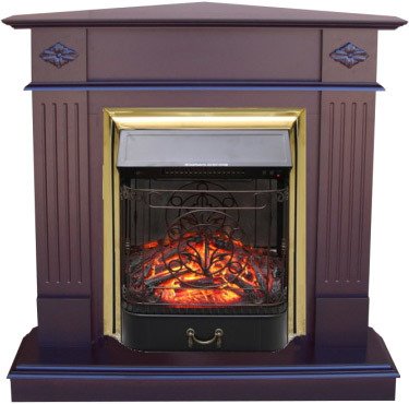 

Каминокомплект Smolcom Brighton Corner STD-ASP с Majestic FX M Brass (махагон коричн.)