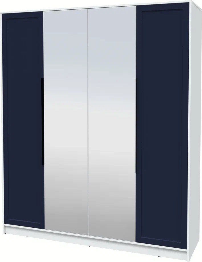 

Шкаф распашной Интерлиния Концепт Тренд КТ-Ш4(з) (белый платинум/индиго)