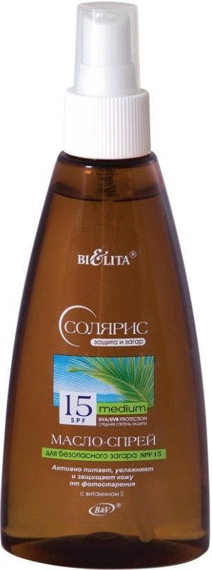 

Масло для загара Belita Масло-спрей для безопасного загара SPF 15 150 мл