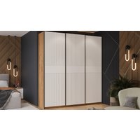 Шкаф-купе Трия Оскар Хилтон Т2 2100 271140 (ручка черная/дуб крафт золотой/белый матовый)