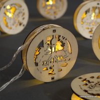 Новогодняя гирлянда Luazon Нить 20 LED 4.5м (теплый белый) 4445738