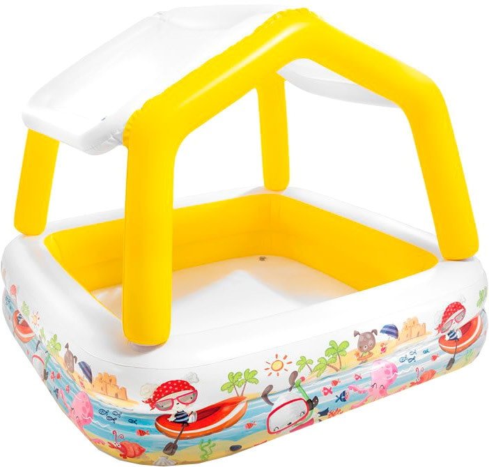 

Надувной бассейн Intex Sun Shade 57470 (157x122, желтый)
