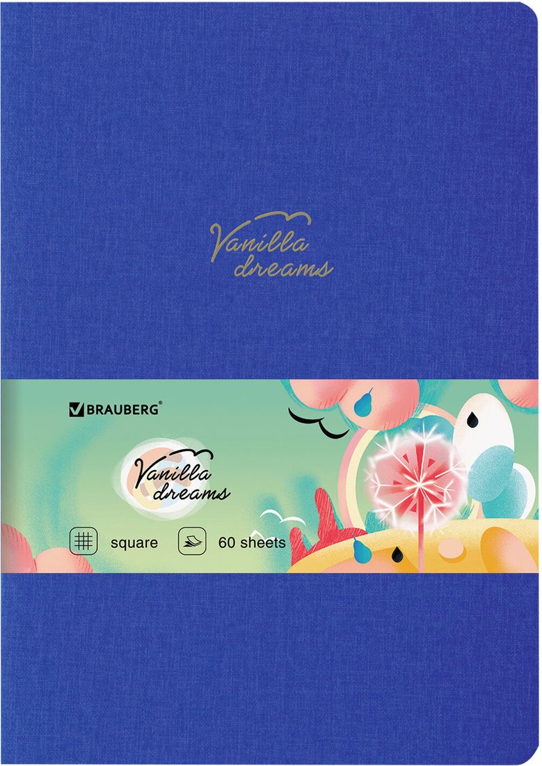 

Полуобщая тетрадь BRAUBERG Pastel 403875 (60л, клетка)
