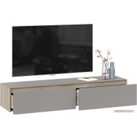 Тумба Трия Глосс ТД-319.03.11 (баттл рок/стекло мокко матовый)