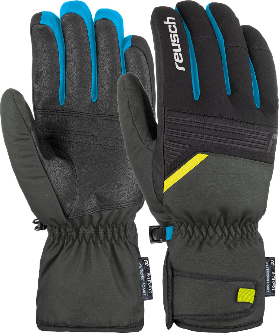 

Горнолыжные перчатки Reusch Bradley R-Tex XT 6101265-6682 (р. 7.5, dark granite/safety yel)