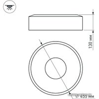 Светодиодная панель Arlight SP-TOR-RING-SURFACE-R460-33W Day4000 022134(1)