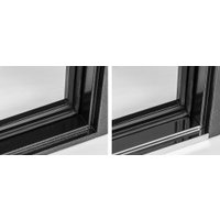 Металлическая дверь Guard Термо MG109 96x205 левая (черное серебро/белый ясень) в Лиде