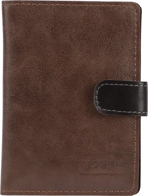 Кошелек Poshete 604-141NPK-BWB (коричневый/черный)