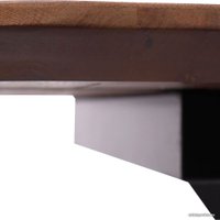 Кухонный стол ОКА Вейв 120-160x80x75 (дуб мореный/черный)