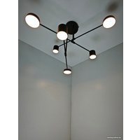 Люстра средней высоты Mirastyle Диод XL-21015/3+3 BK