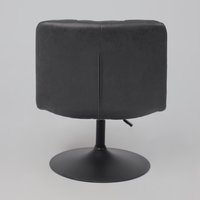 Интерьерное кресло AksHome Grande (экокожа, винтажный черный WATUSI 16/черный)