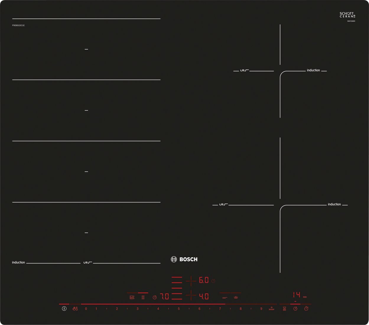

Варочная панель Bosch PXE601DC1E
