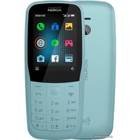 Кнопочный телефон Nokia 220 4G (бирюзовый)